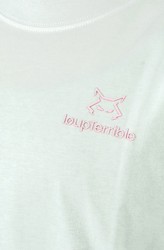 Oversized Shirt with Pink Logo